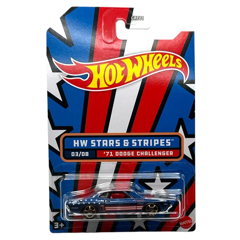 Hot Wheels Stars & Stripes 2022 Collection Diecast Models - 8 Classic & Modern Cars