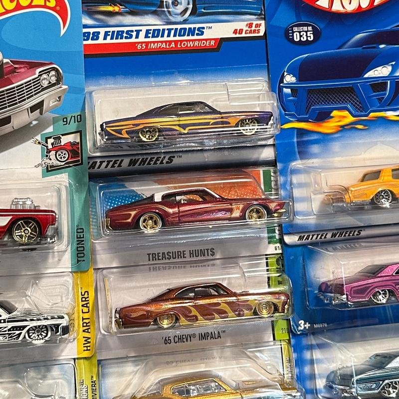 Hot Wheels Lowrider Assortment - Chevy, Impala, Monte Carlo, Buick, Riviera, Diecast Model Cars