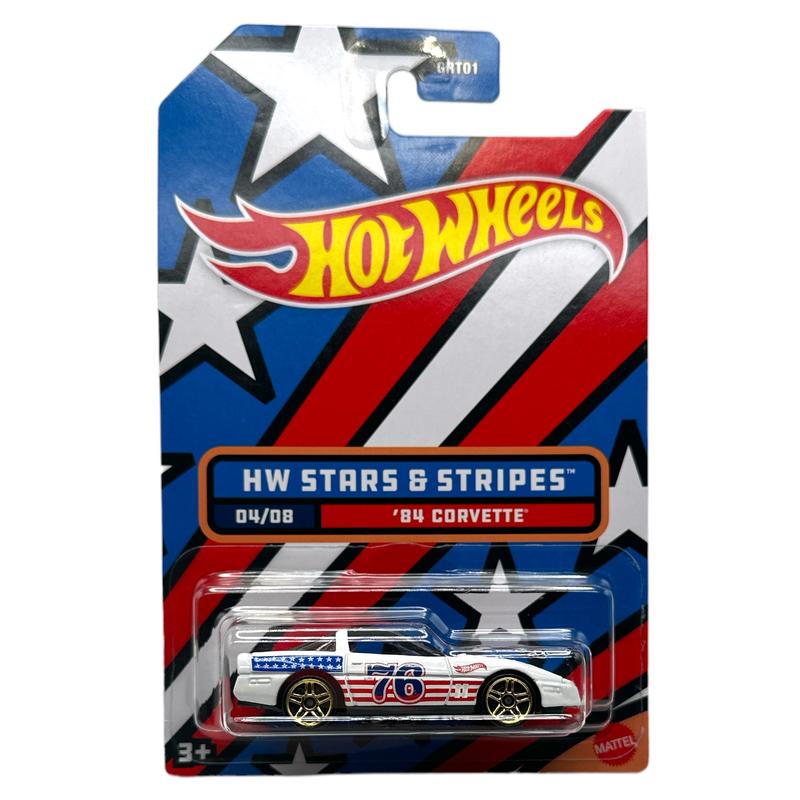 Hot Wheels Stars & Stripes 2022 Collection Diecast Models - 8 Classic & Modern Cars