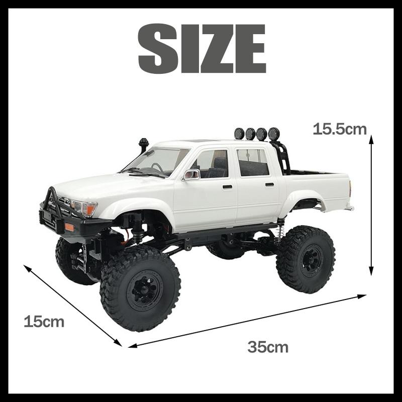 C64-1 WPL RC CAR 1 16 2.4G Full Scale 4WD Climbing Car Off Road Vehicle C64 Pickup Truck Remote Control Kid Adult Toy Gift