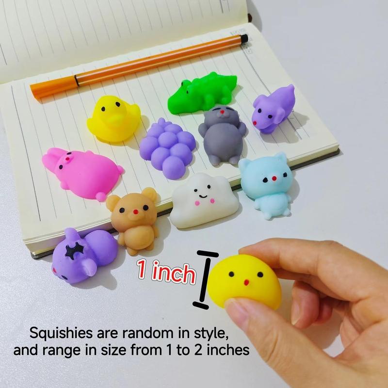 80Pcs Party Favors for Kids 4-8, Kawaii Squishies Mochi Squishy Toy Bulk Fidget Sensory Toys Birthday Gifts for Boys Girls Goodie Bag Christmas Stocking Stuffers Treasure Box Classroom Prizes