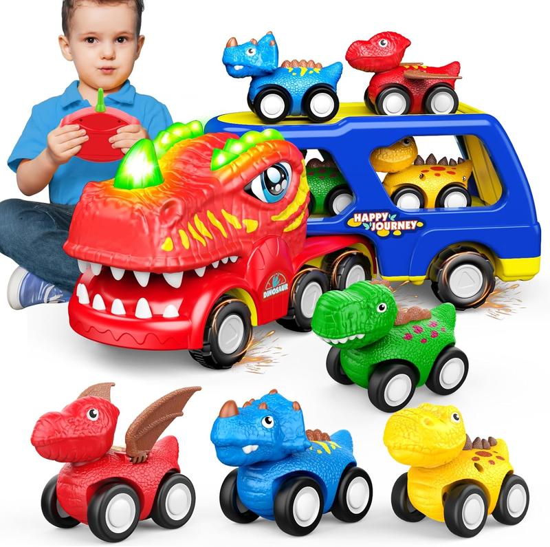 Toddler Toys 2-3, Dinosaur Play Sets for Kids 3-5 Remote Control Car for Toddlers 1-3 Toddler Car Toys with Light & Music Dinosaur Toys for Kids 2-4 for Kids 3-5