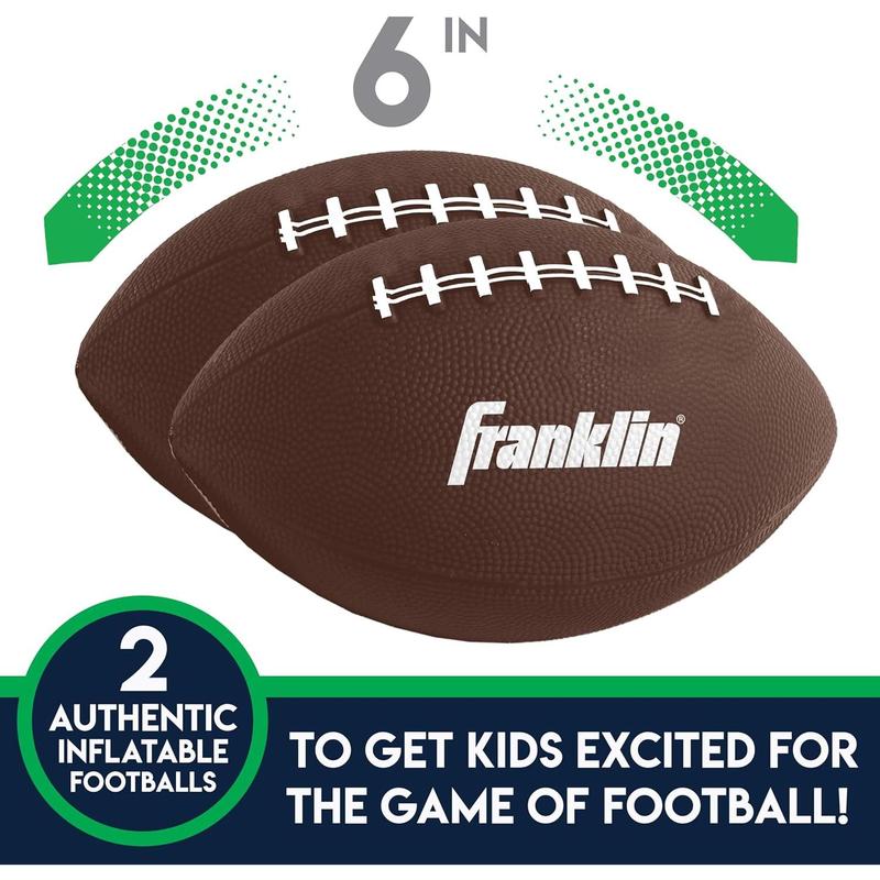 2024Franklin Sports Kids Football Target Toss Game - Inflatable Football Throwing Target Toy With Soft Mini Footballs - Fun Kids Football Toy Toss Game - Inflatable Indoor + Outdoor Sports Game