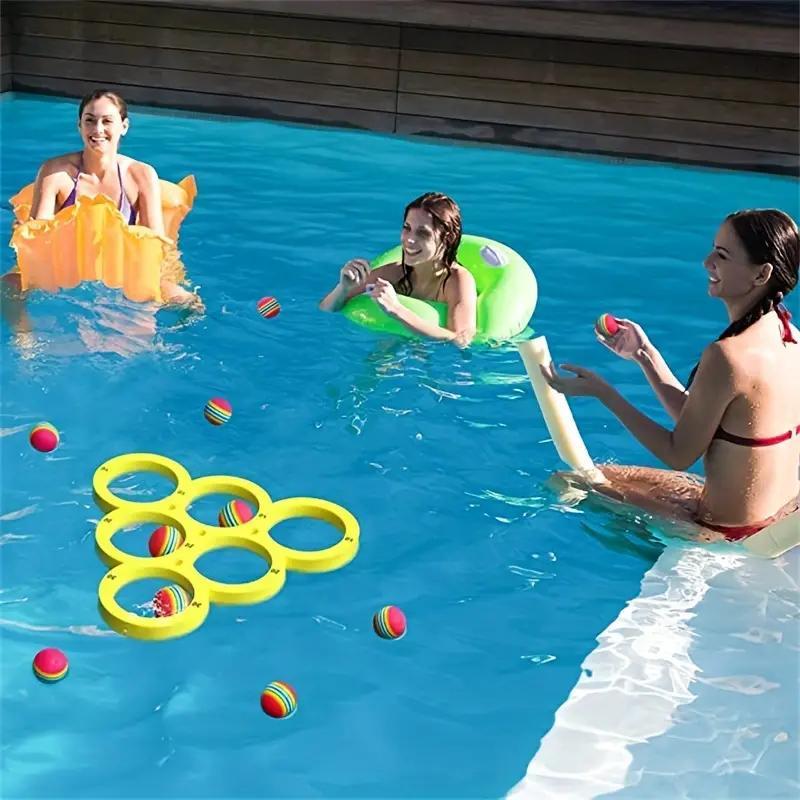 Fun Floating Pool Toss Game Props, 1 Set Durable Water Sports Equipment for Universal Use, Lightweight and Easy To Play, Throwing Game Ring