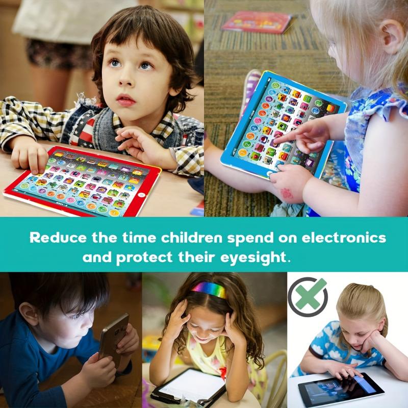 Electronic Interactive Tablet for Kids Learning Pad with ABC Word Song Music Number Educational Toy for Preschool Boys & Girls