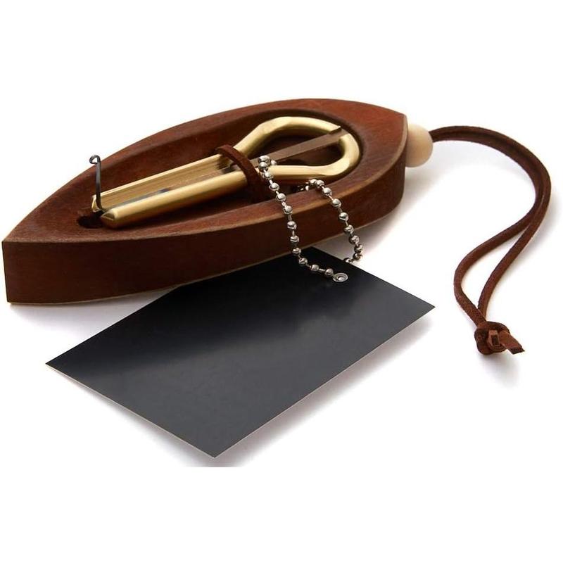 Jaw Harp by  P.Potkin in Dark Wooden Case (Mouth Harp)