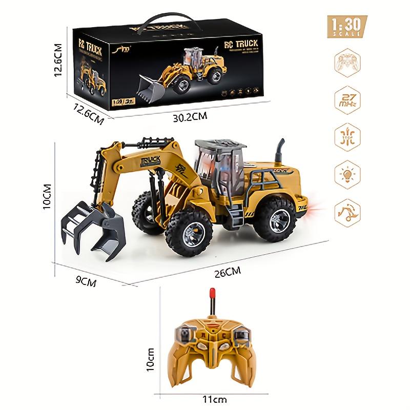 RC Truck Loader Construction Toys for Kids, RC Excavator, with Controller for Kids Boys 3+