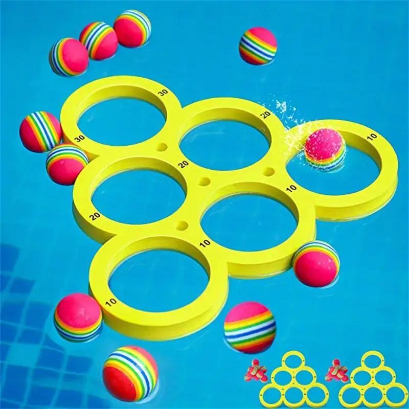 Fun Floating Pool Toss Game Props, 1 Set Durable Water Sports Equipment for Universal Use, Lightweight and Easy To Play, Throwing Game Ring