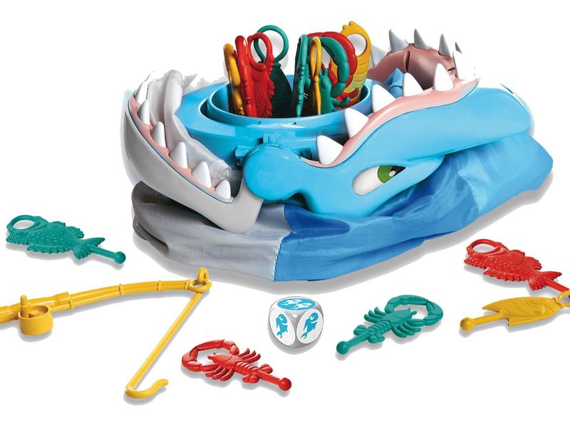 Pressman Toys Shark Bite Kids & Family Game, Fun, Fast-Paced Ocean Adventure for Ages 4+, Exciting Shark Biting Action, Easy-to-Play Family Board Game