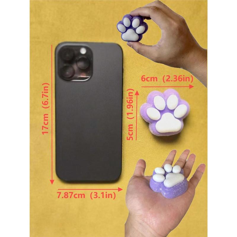 Cute Stress-Relief Plush Cat Paw: Portable Squeeze Toy, Perect for Desk & on-The-Go Stress Relief Toys