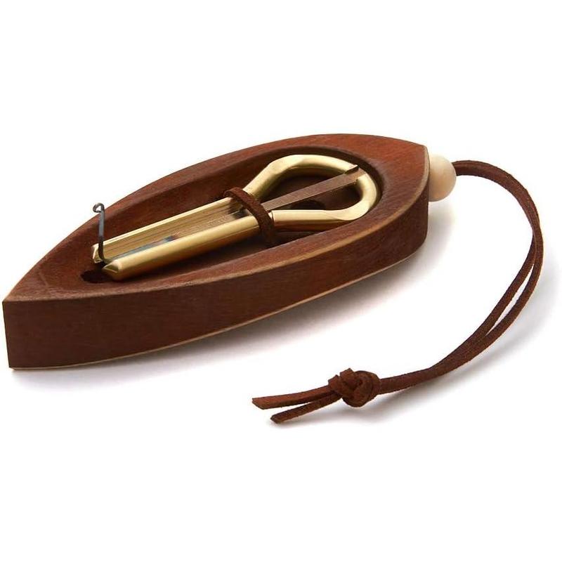 Jaw Harp by  P.Potkin in Dark Wooden Case (Mouth Harp)