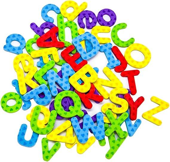 Magnetic Letters and Numbers for Classroom Educating Kids in Fun -Educational Alphabet Refrigerator Magnets Building Preschool Toddler Spelling and Learning Rfidge Magnets-112 Pieces