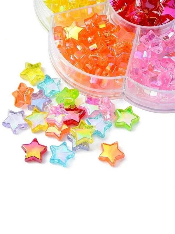 Star Shaped Beads, Colorful Beads for DIY Jewelry Making, Fashion Accessories for Mobile Phone Chains, DIY Jewelry Accessories