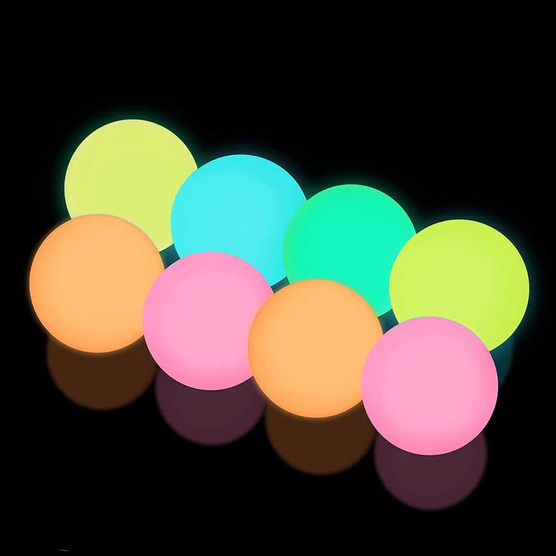 Viscous glowing ball，Glow in The Dark Sticky Balls That Stick to The Ceiling,Sensory Balls,Stress Balls for Kids and Adults Toy(Random color)