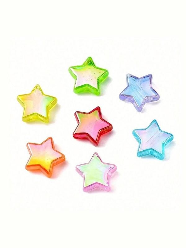 Star Shaped Beads, Colorful Beads for DIY Jewelry Making, Fashion Accessories for Mobile Phone Chains, DIY Jewelry Accessories