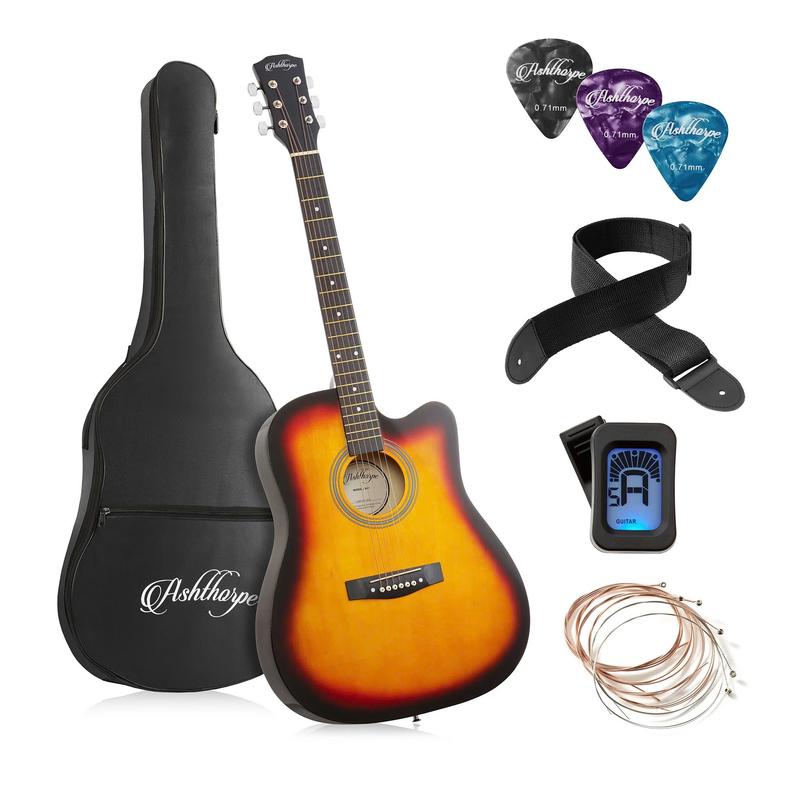 41-Inch Beginner Acoustic Guitar Starter Package, Sunburst