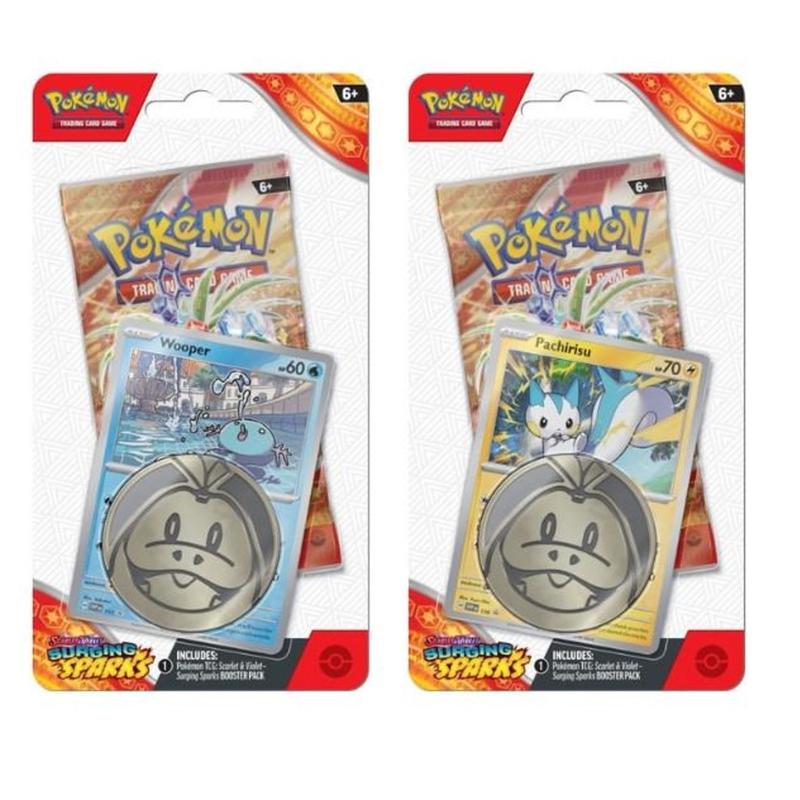 Pokemon SV08: Surging Sparks Checklane Blister [Set of 2]