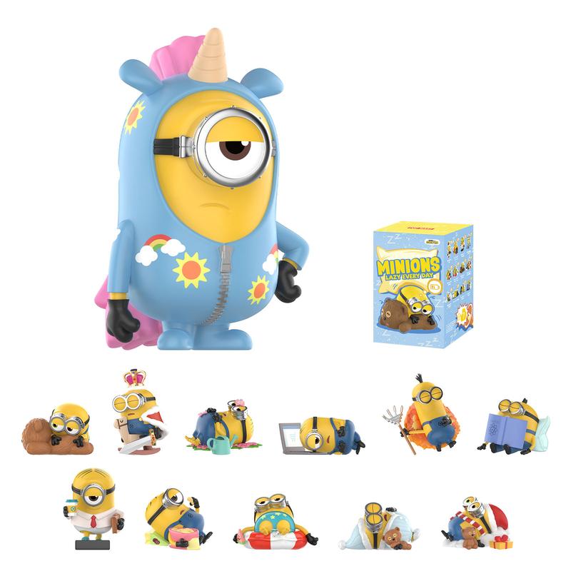 Minions Lazy Every Day Series Figures, Blind Box, Mystery Box