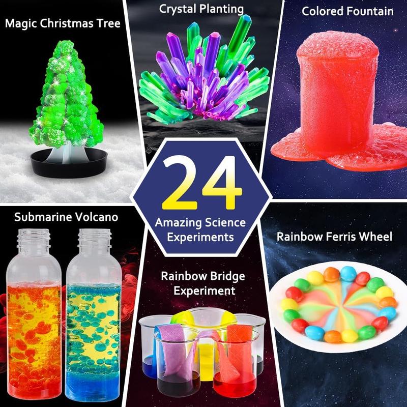 2024 Christmas Party Gift Advent Calendar - 24 Days Gemstone Science Kits & Magic Experiments