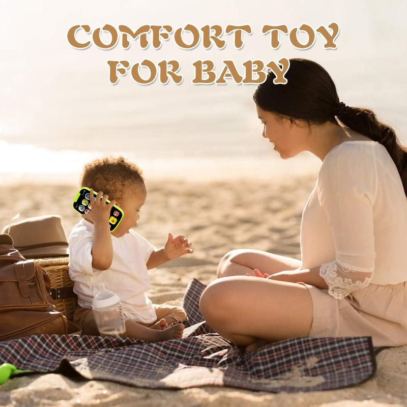 Baby Toy Phone for 1 2 3 Year Old Boy Girl Fake Phone Toys with Music Baby Cell Phone Toys 6 to 12 Months Light Up Play Phone for Babies s Toddlers Educational Learning Toys Gifts for Boys