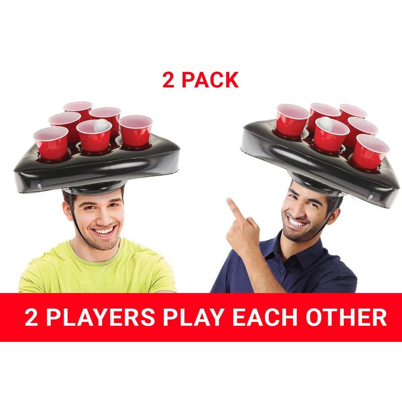 KOVOT Pong Game Hat Set with Party Cups and Pong Balls - 2 Players