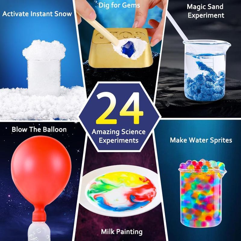 2024 Christmas Party Gift Advent Calendar - 24 Days Gemstone Science Kits & Magic Experiments