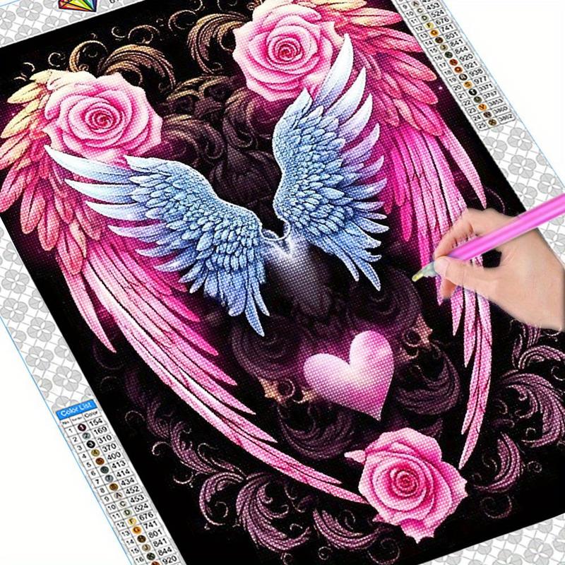 Diamond Painting Kit Flower Angel Wings Diamond Mosaic 5D DIY Cross Stitch Kits Diamond Art Home Decoration Creative Handicrafts