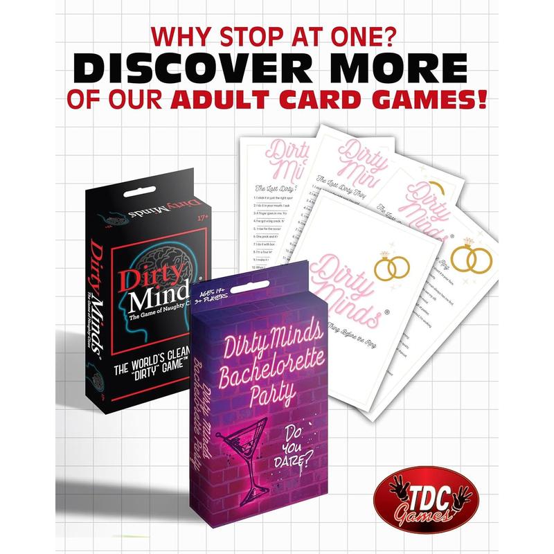 TDC Games Travel Dirty Minds - Funny Card Games for Adults, Hilarious Party Games for Game Night, Couples Games, Date Night