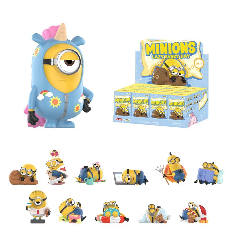 Minions Lazy Every Day Series Figures, Blind Box, Mystery Box