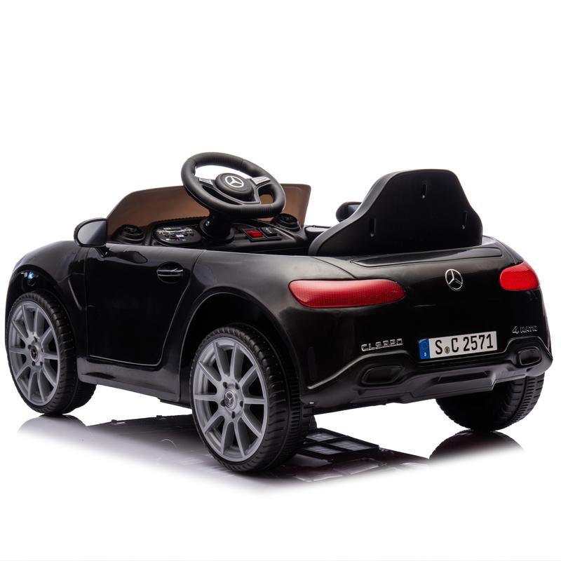 Licensed Mercedes-Benz CLS 350,12V Kids Ride On Toy Car w Parents Control,2wd,Four-wheel suspension,Music,Bluetooth,LED Light,USB,Power display,Volume adjustment,Speeds 1.24-3.11MPH for Kids Aged 2-4.