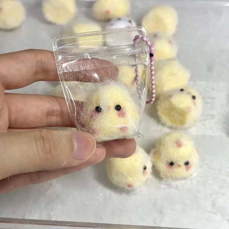 5pcs cute chicken toy cartoon animal slow rebound toy Children girls Gift Christmas pendant Gift Home decoration