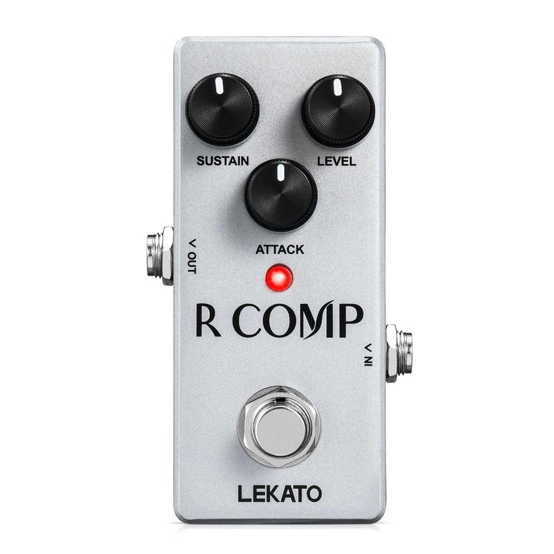 Compressor Pedal, Portable Mini Vintage Compressor Guitar Effect Pedal for Electric Guitar and Bass with True Bypass, Music Accessories