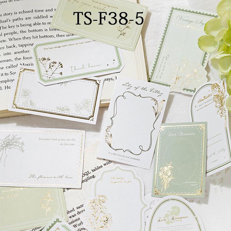 Vintage Stamp Pattern Scrapbooking Paper, 20pcs box DIY Decorative Sticker Paper, Scrapbooking & Stamping Supplies for Home School Office