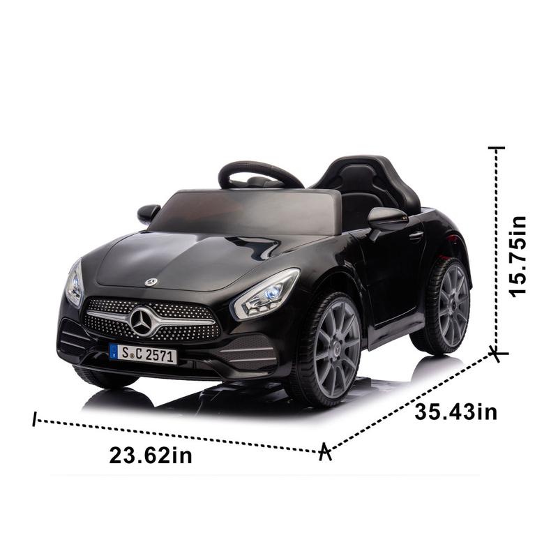 Licensed Mercedes-Benz CLS 350,12V Kids Ride On Toy Car w Parents Control,2wd,Four-wheel suspension,Music,Bluetooth,LED Light,USB,Power display,Volume adjustment,Speeds 1.24-3.11MPH for Kids Aged 2-4.