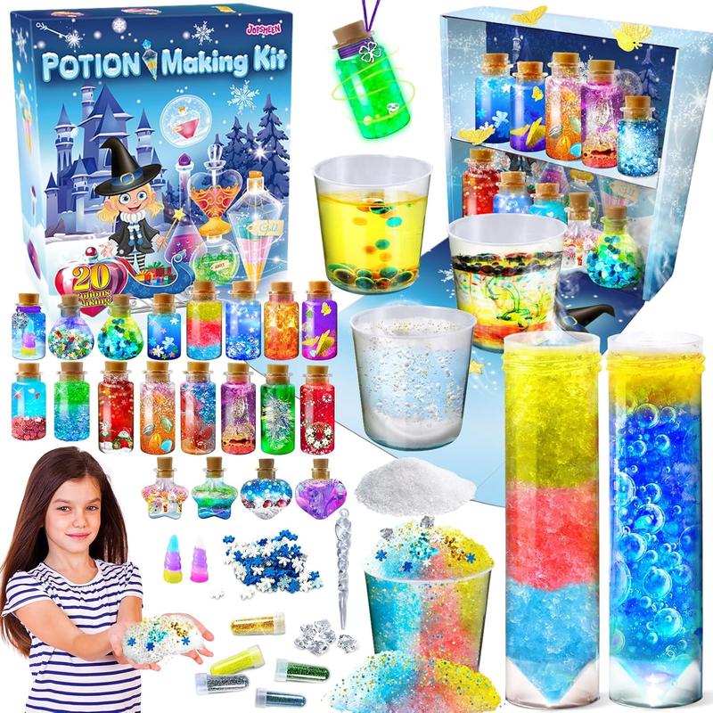 Potion Making Kit for Kids, 20 Bottles Wizard Potion, Potion Crafts Kits Christmas Birthday Gifts for Girls Boys