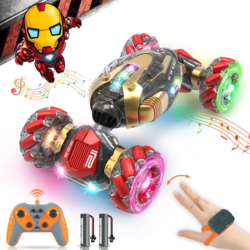 Gesture Sensing RC Stunt Car Toys, 2.4Ghz Twist Rotating Cars 4WD Transform Off Road RC Cars for Boys and Girls 6-12 Year.