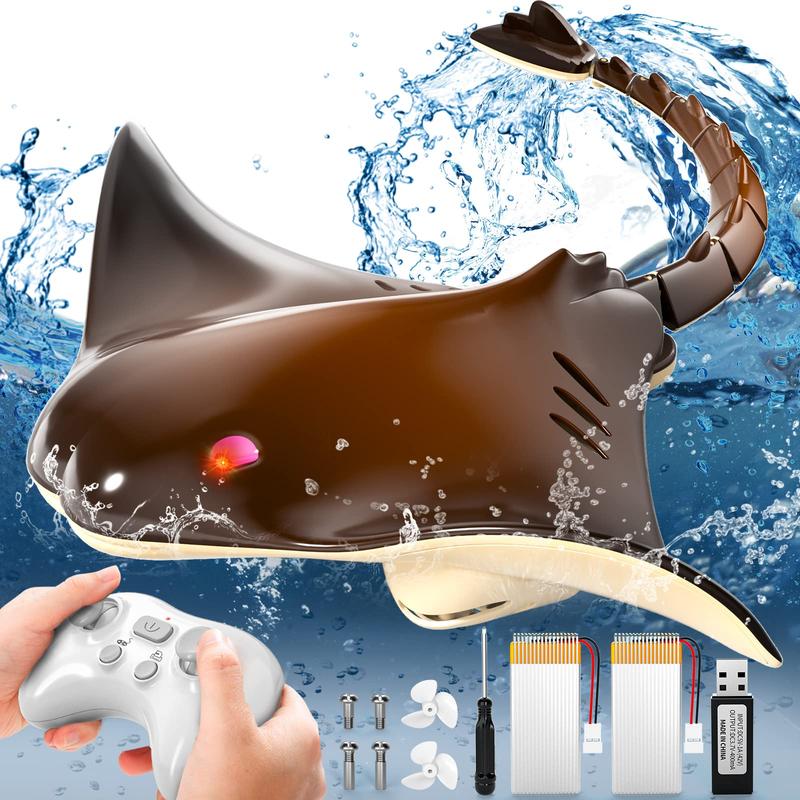 Remote Control Manta Ray Toy ，High Simulation Devil Ray for Pool Bathroom Great Gift ，Shark Toys，Exquisite gifts, Christmas gifts, birthday gifts,