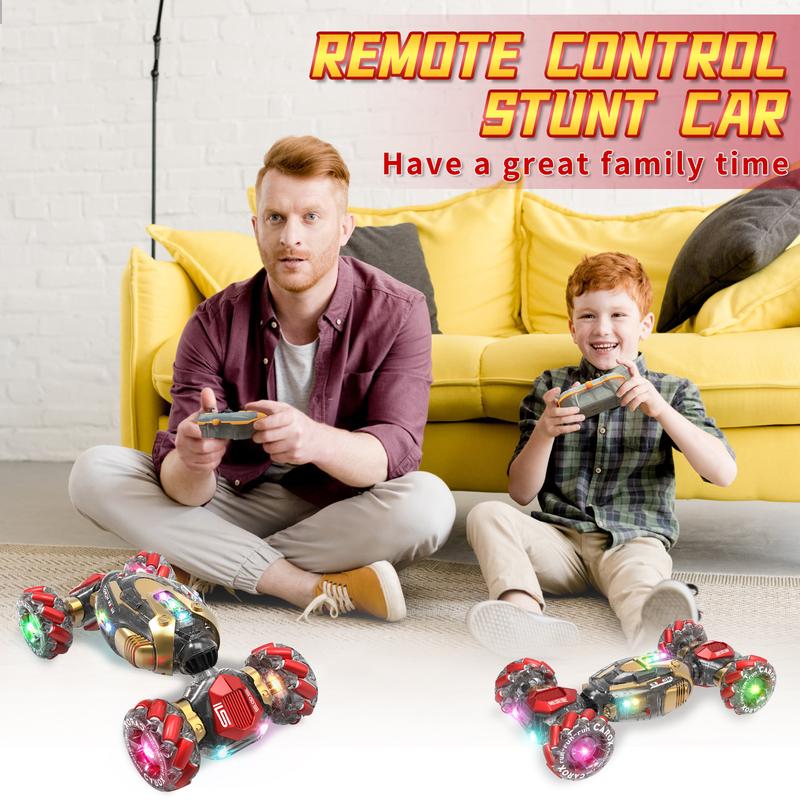 Gesture Sensing RC Stunt Car Toys, 2.4Ghz Twist Rotating Cars 4WD Transform Off Road RC Cars for Boys and Girls 6-12 Year.