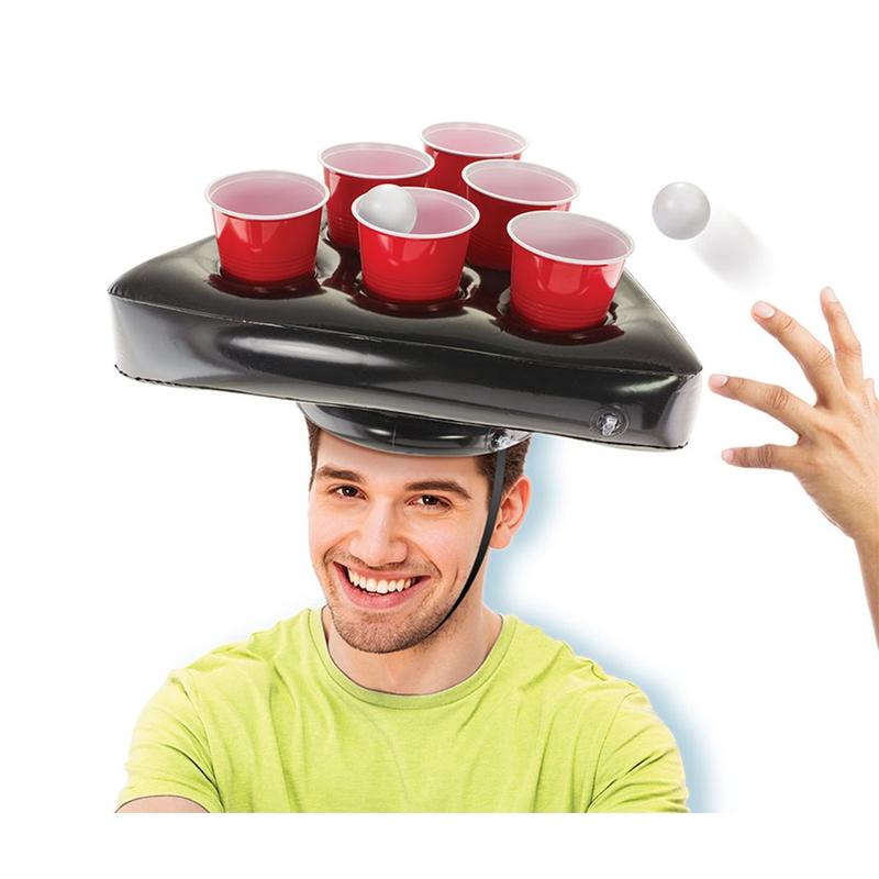 KOVOT Pong Game Hat Set with Party Cups and Pong Balls - 2 Players