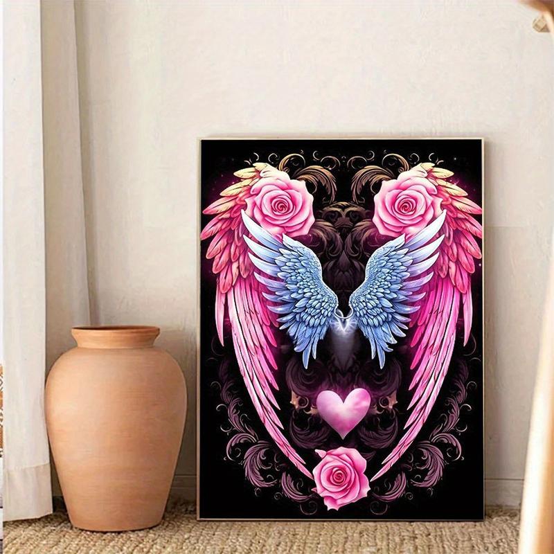 Diamond Painting Kit Flower Angel Wings Diamond Mosaic 5D DIY Cross Stitch Kits Diamond Art Home Decoration Creative Handicrafts