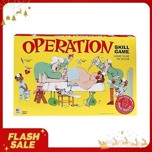 Operation Electronic Board Game, Family Games for Kids Ages 6+, Kids Board Games for 1+ Players, Funny Games for Kids, Kids Gifts ( Exclusive)