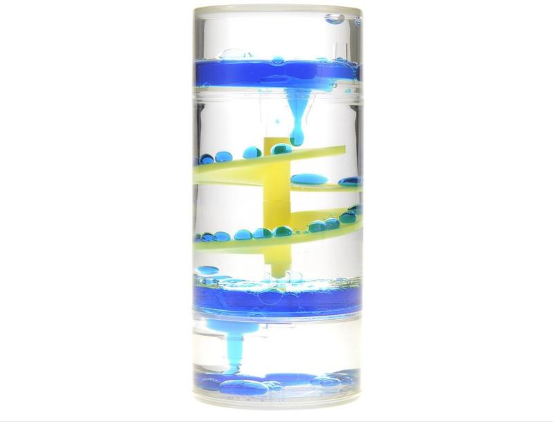 Cylinder Liquid Motion Bubbler Tube | Liquid Sensory Toy Timer | Calm and Relaxing Fidget Office Desk Toy | Helps with Anxiety, Austism, ADHD ideal birthday