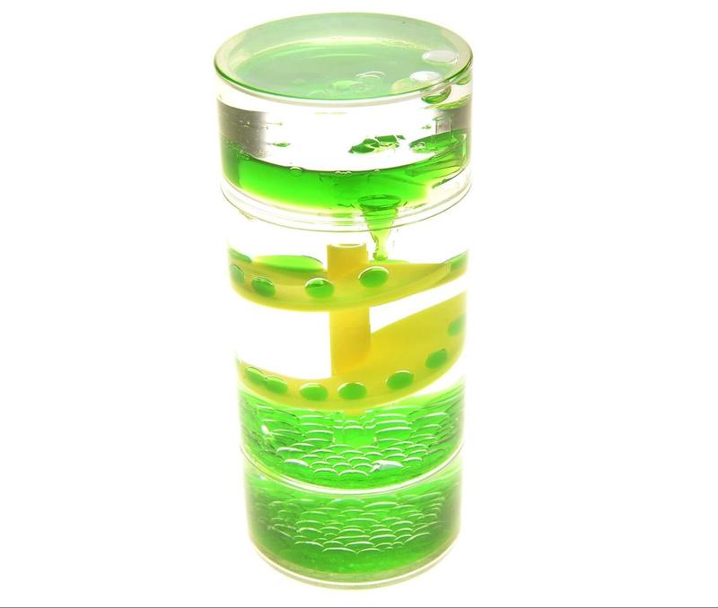 Cylinder Liquid Motion Bubbler Tube | Liquid Sensory Toy Timer | Calm and Relaxing Fidget Office Desk Toy | Helps with Anxiety, Austism, ADHD ideal birthday