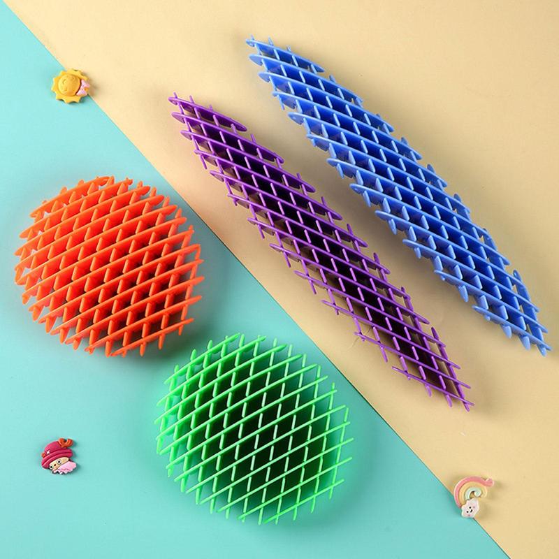 Random Color Decompressing 3d Elastic Net Toy, 2 Counts Fidget Toy, 3d Elastic Mesh Toy, Toy, Stress Relief Toy, Fidget Toys, Cool Nice Cube Fidgets Toy, Boyfriend Gift, Toys for Grown Ups, Christmas Gift