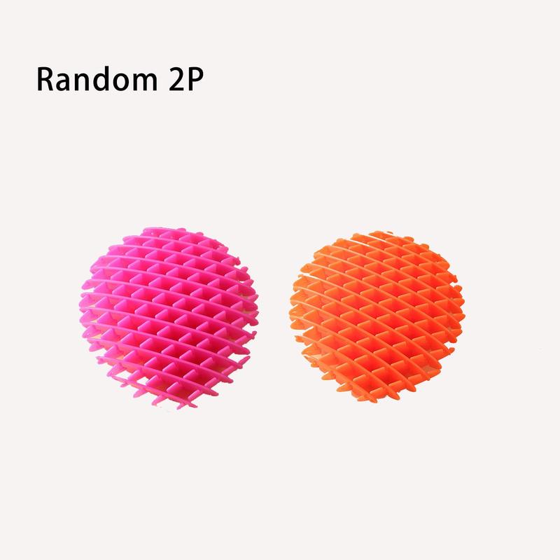 Random Color Decompressing 3d Elastic Net Toy, 2 Counts Fidget Toy, 3d Elastic Mesh Toy, Toy, Stress Relief Toy, Fidget Toys, Cool Nice Cube Fidgets Toy, Boyfriend Gift, Toys for Grown Ups, Christmas Gift